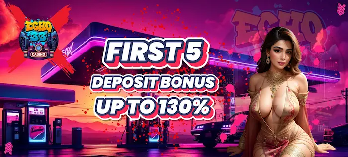 first 5 deposit bonus up to 130%