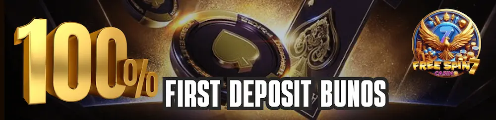 100% FIRST DEPOSIT BONUS-freespin777