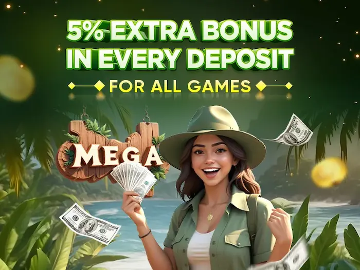 5% extra bonus in every deposit