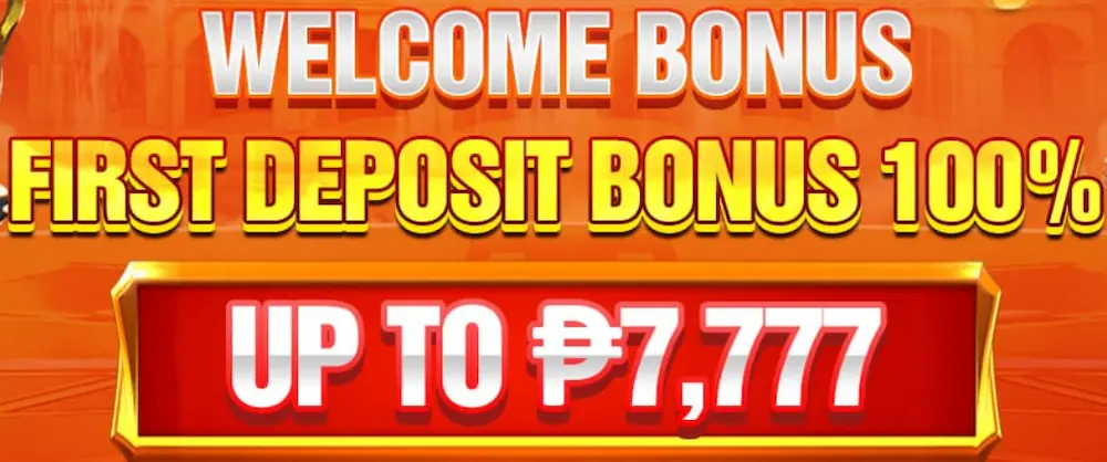 VIP777 Welcome Bonus First Deposit Bonus 100% up to ₱7,777