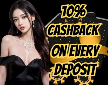 818JL 10% cashback on every deposit