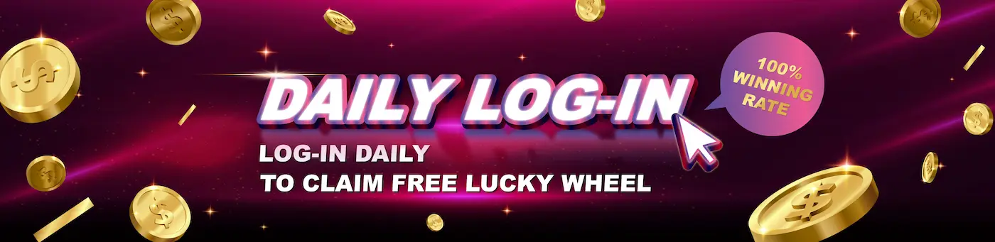 BETPK Daily Log-in to claim free lucky wheel