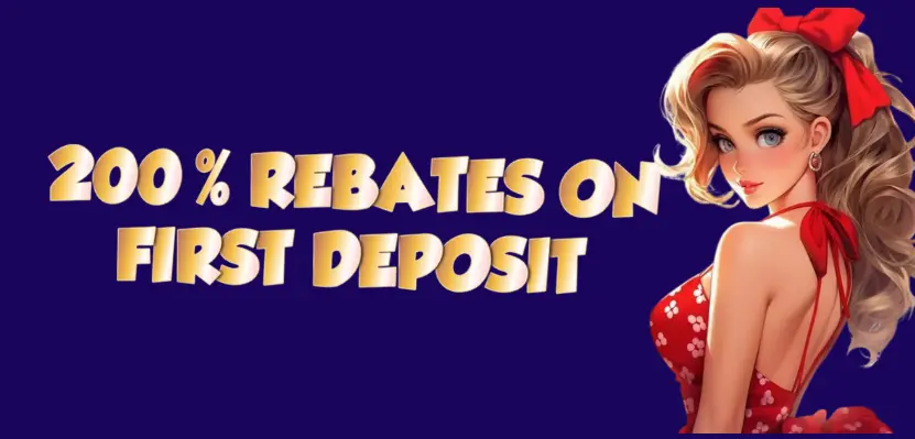 777PWG 200% rebates on first deposit