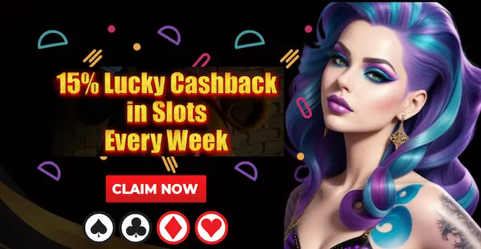 JOLLYWIN 15% Lucky Cashback in slots every week