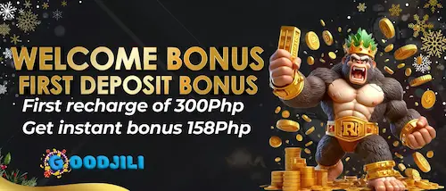 GOODJILI Casino Welcome bonus deposit bonus of 300PHP get 158PHP