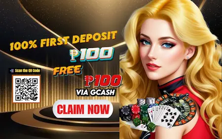 JILI3 100% First deposit ₱100 free ₱100 via GCASH